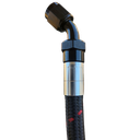 Aluminum 45 Degree Crimp Fitting, -10 AN, Black - 4224BLK