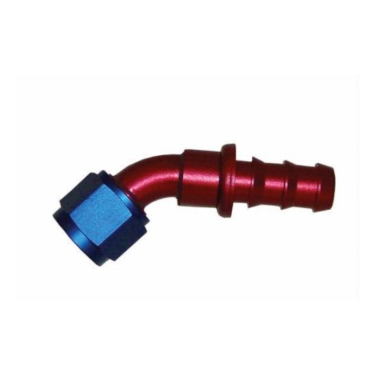Push-On Hose Fitting, 45 Degree -10 - 1524