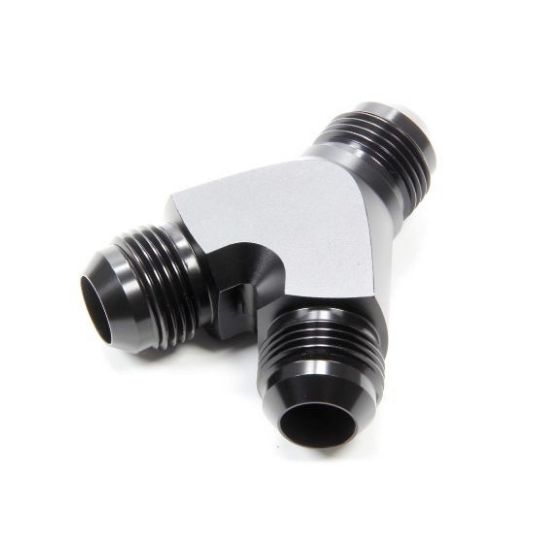 Y Adapter Fitting, -12 AN to -8 AN and -8 AN - 6228BLK
