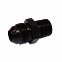 Straight AN Flare to Pipe -4 to 1/4" Black - 2002BLK