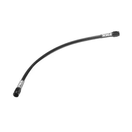 Brake Line #3 Straight/Straight 14" Length, Black, All Sizes 
