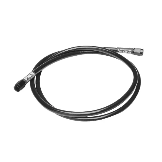 Brake Line #3 Straight/Straight 90 49" Length, Black, All Sizes 