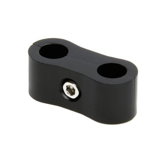 Aluminum Line Separator -10AN, Black - 210BLK