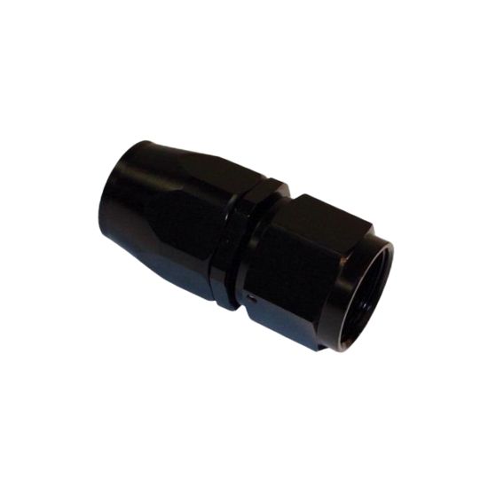 Aluminum Straight Reuseable Fitting, -12 - 1015BLK