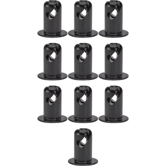 Alum 1/4 Turn .500 Oval (10 Pack), Black - SPD91007153