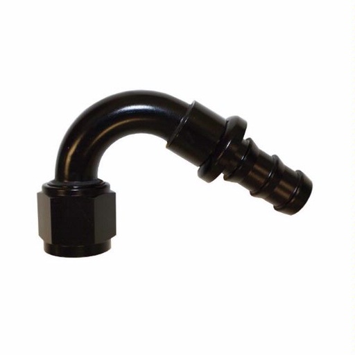 [PRF1545BLK] Push-On Hose Fitting, 120 Degree -12 Black - 1545BLK