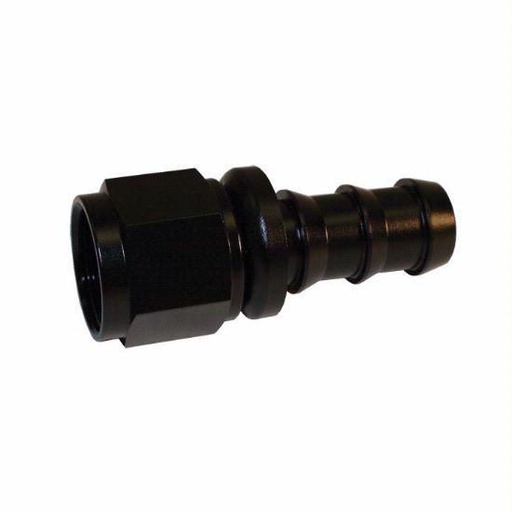[PRF1512BLK] Push-On Hose Fitting, Straight -6 Black - 1512BLK