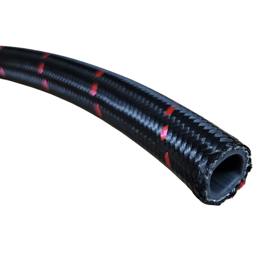 [PRFBU1200] Lightweight Hose -12 AN, Red Stripe, Per Foot - BU1200
