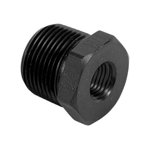 [PRF10113418BLK] NPT Bushing Reducer, 3/4" Male to 1/8" Female Black - 10113418BLK
