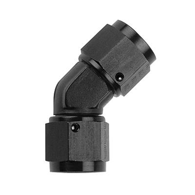 [PRF2970BLK] 45 Degree Coupler Union -4 AN to -4 AN Black - 2970BLK