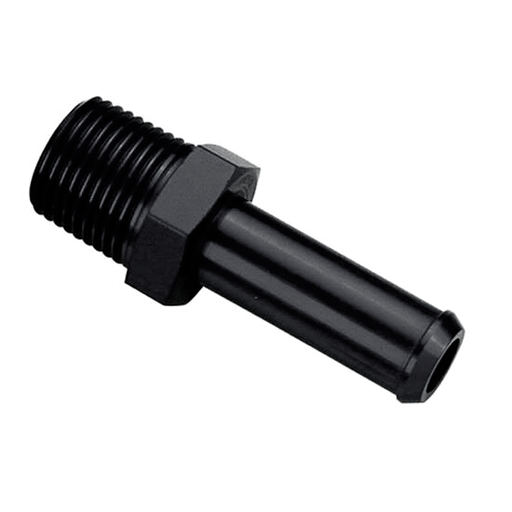 [PRF22105BLK] Barb Fitting 1/8" NPT to 1/4" Hose, Black - 22105BLK