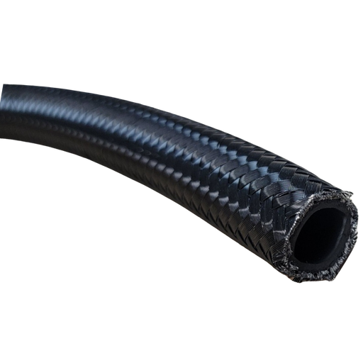[PRFBA0600BK] Braided Stainless Steel Racing Hose AN -6, Black, Per Foot - BA0600BK