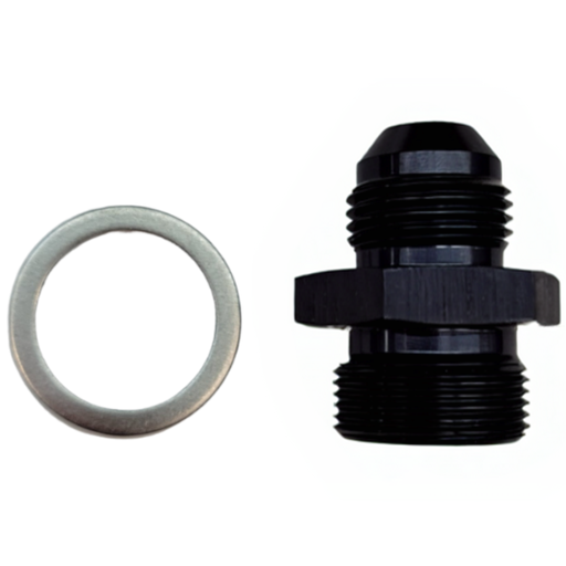 [PRFA7881BLK] Holley Carburetor Short -8 Fitting, Black - A7881BLK