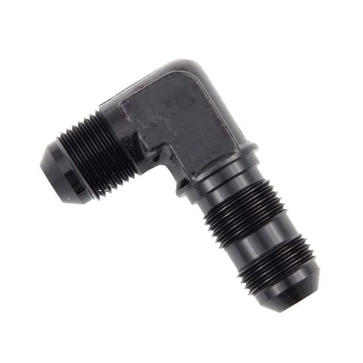 [PRF2082BLK] 90 Degree Bulkhead Union -6 Black - 2082BLK