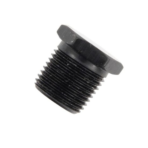 [PRF22206BLK] Aluminum Hex Plug 1/4" NPT Black - 22206BLK