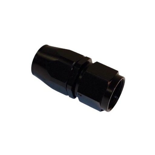 [PRF1012BLK] Aluminum Straight Reuseable Fitting, -6 - 1012BLK